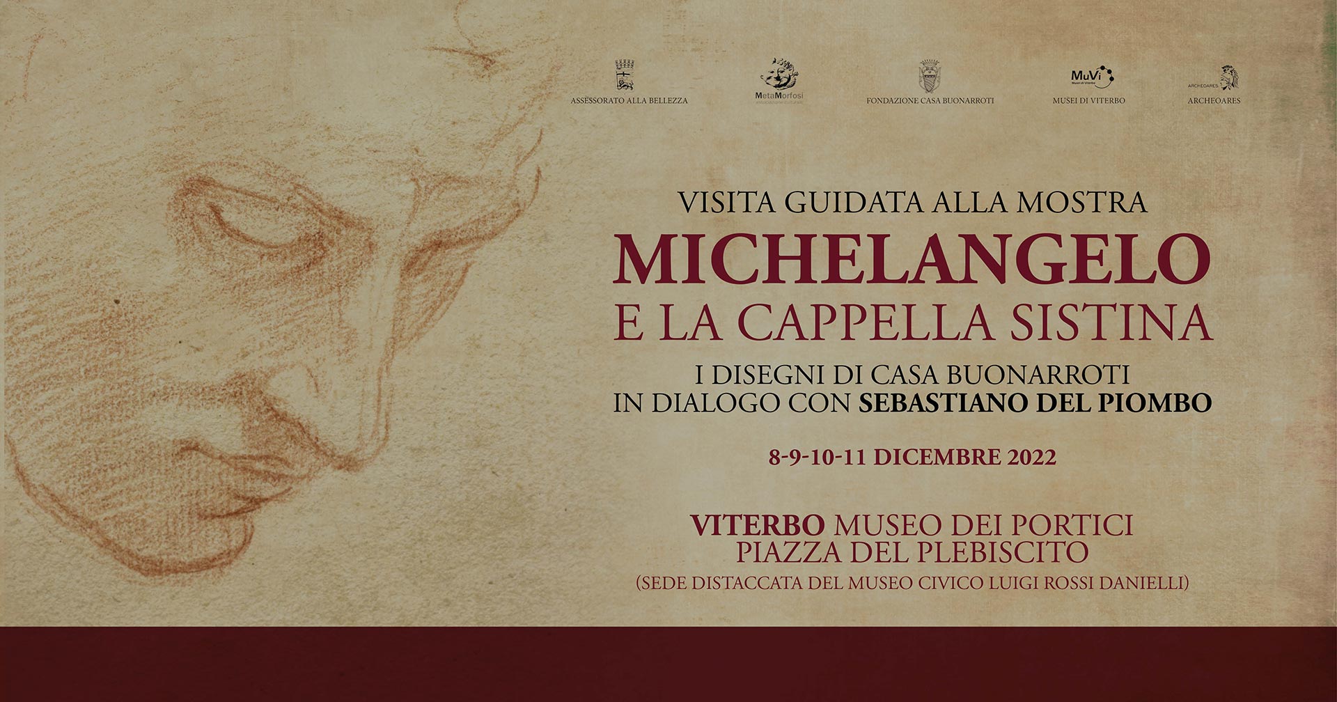 Locandina della Visita Guidata alla Mostra di Michelangelo e la cappella sistina